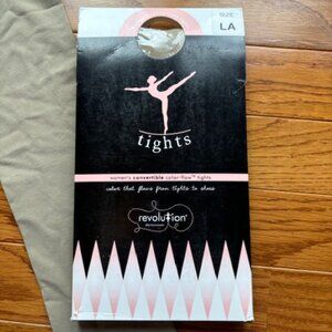 NEW! Revolution Convertible Tights - 2 Pairs - Tan - Women's Size Large L